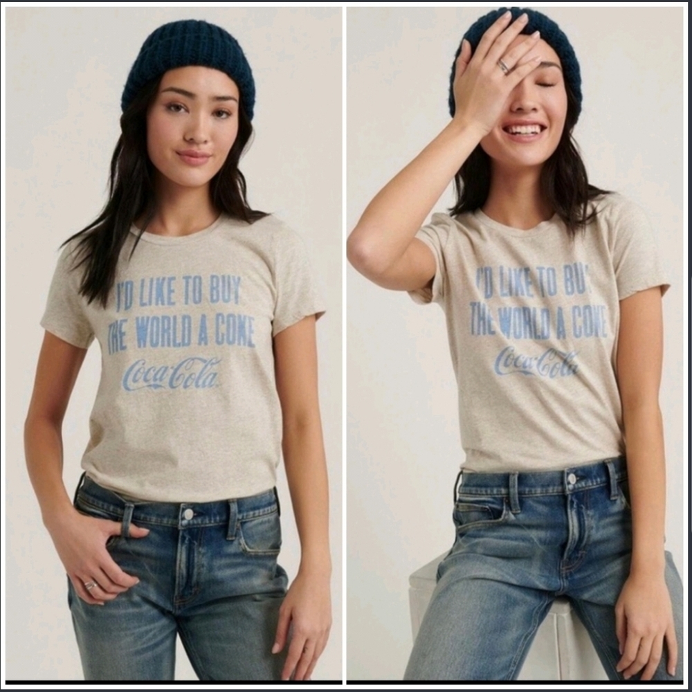LUCKY BRAND Buy The World A Coke Graphic Tee